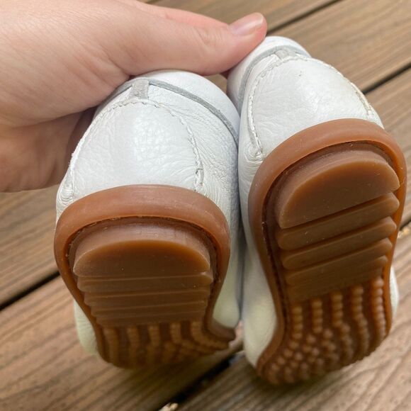 Minnetonka Moccasin Leather Kilty Plus Women's 8‎ Color White leather - Picture 5 of 10